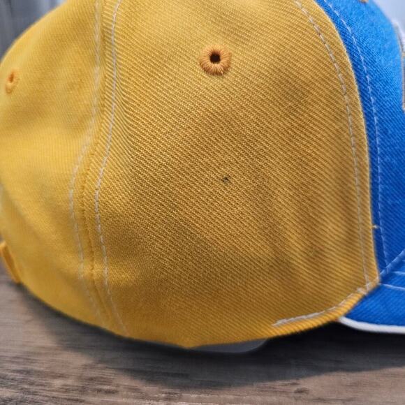 Vtg UCLA Bruins Strapback Hat Cap Blue Yellow Wool 90s College Sports California - Picture 6 of 9